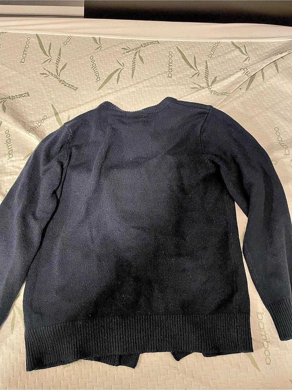 Navy Button-Front Cardigan - Picture 2 of 5
